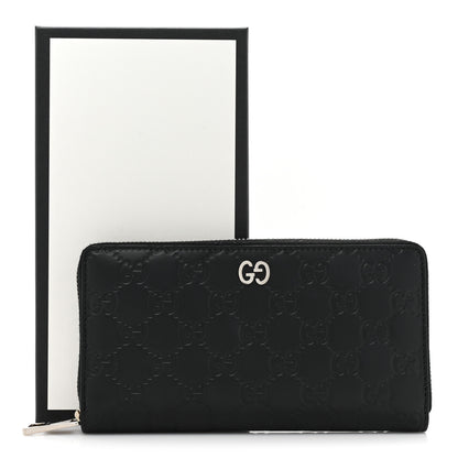 Gucci Guccissimma Signature Dorian Zip Around Wallet Black 13 of 13