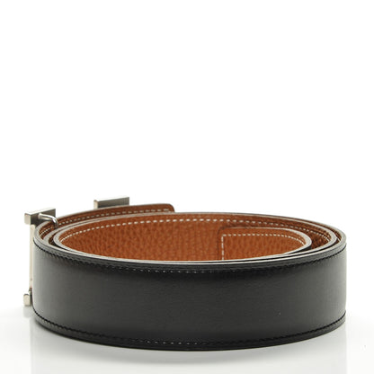 Hermes Box Togo 32mm H Belt 90 Black Gold 3 of 6