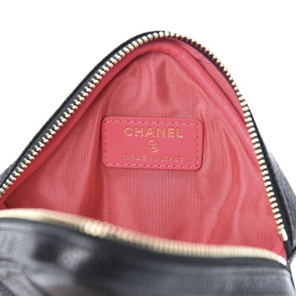 Chanel Caviar Quilted Coin Purse Belt Bag Black 6 of 10