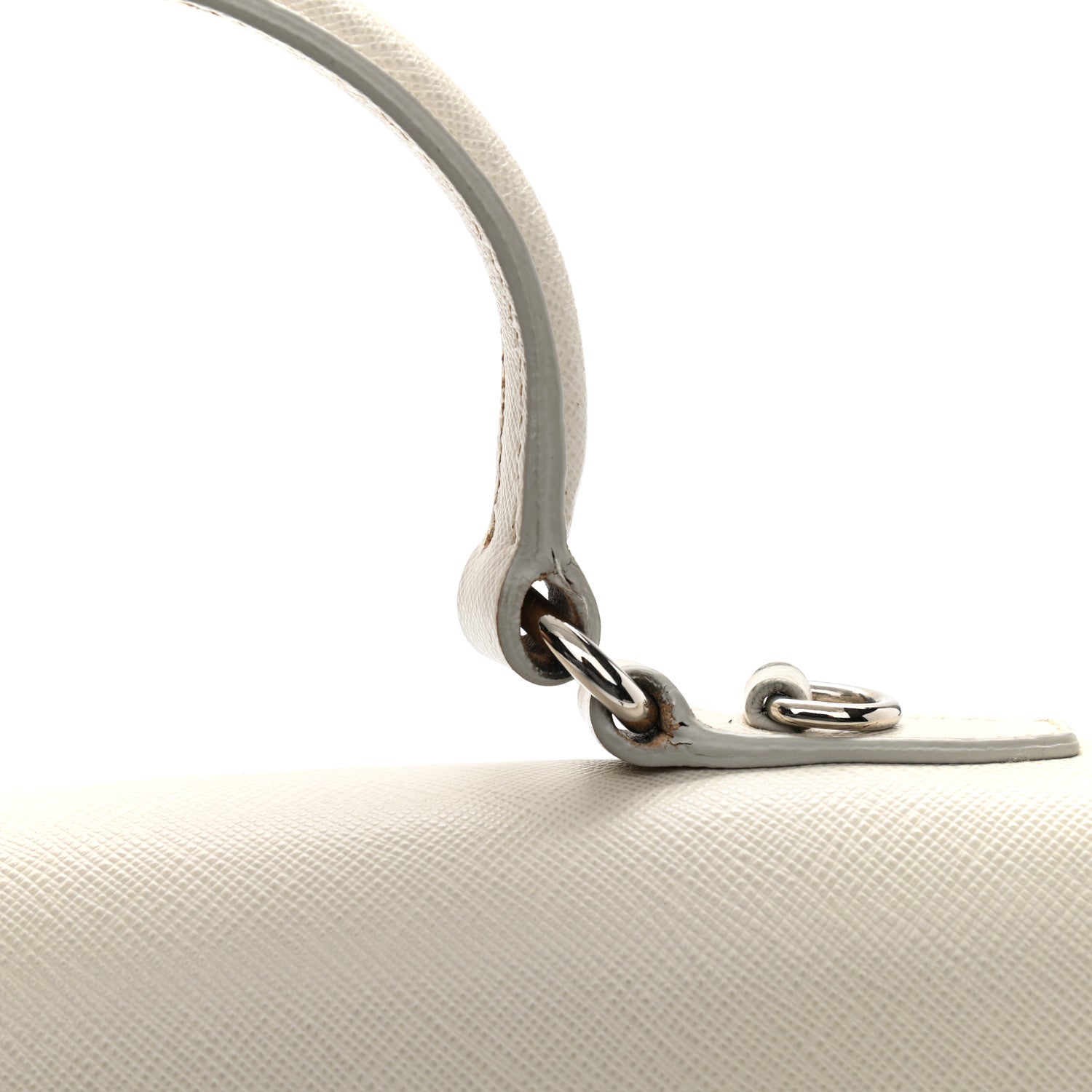 Prada Saffiano Lux Sound Top Handle Pomice 10 of 13