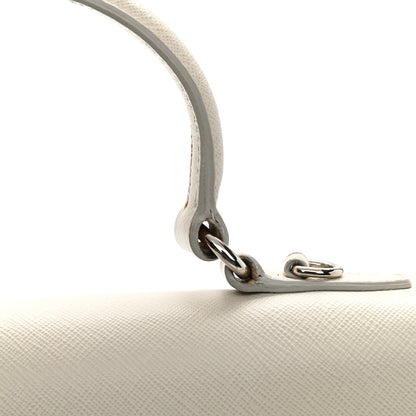 Prada Saffiano Lux Sound Top Handle Pomice 10 of 13