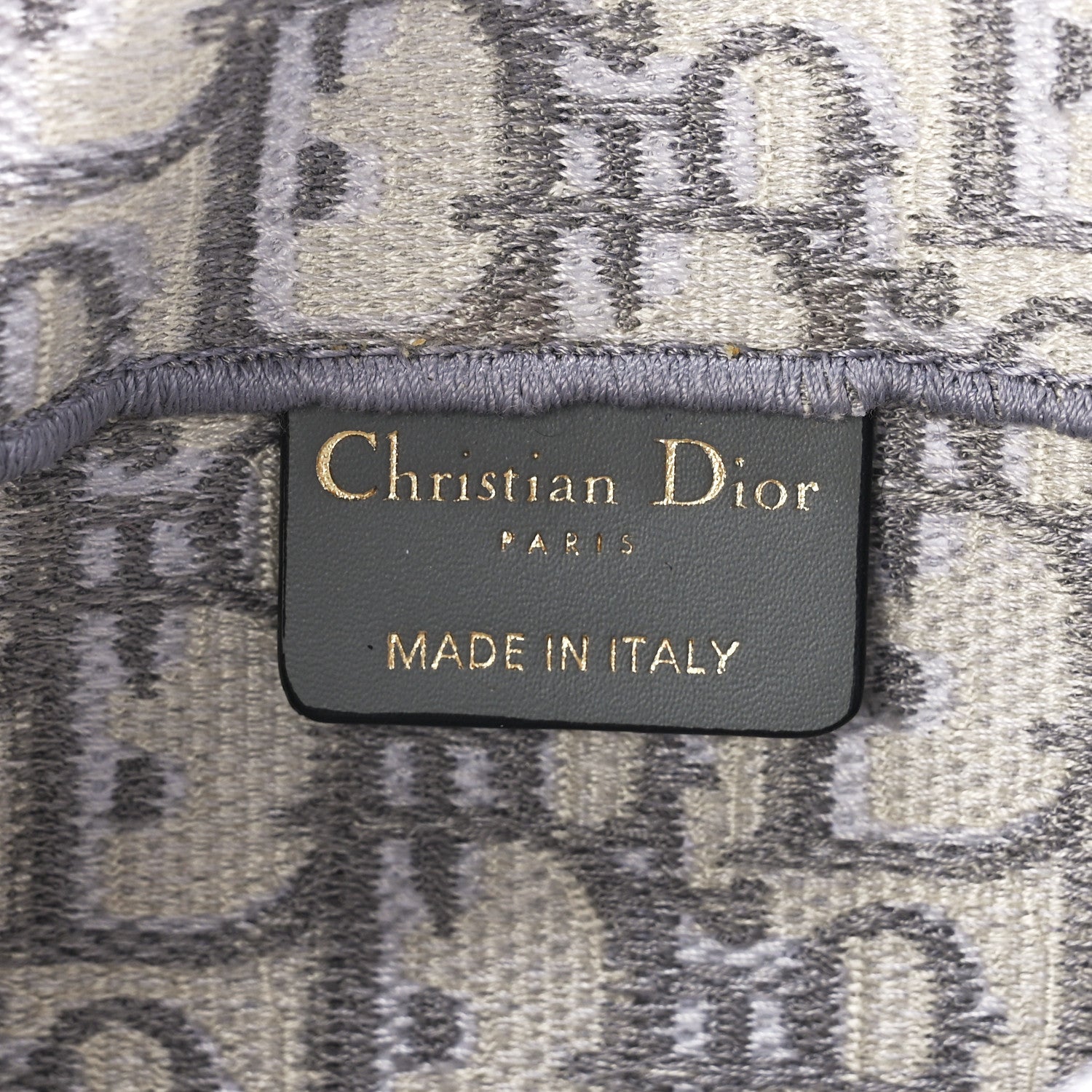 Christian Dior Oblique Slim Saddle Pouch Grey 6 of 11