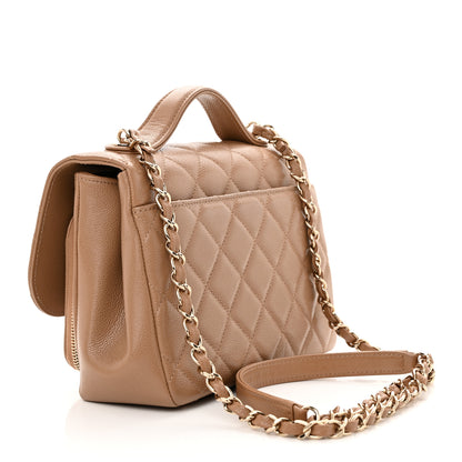 Chanel Caviar Quilted Medium Business Affinity Flap Beige 2 of 10