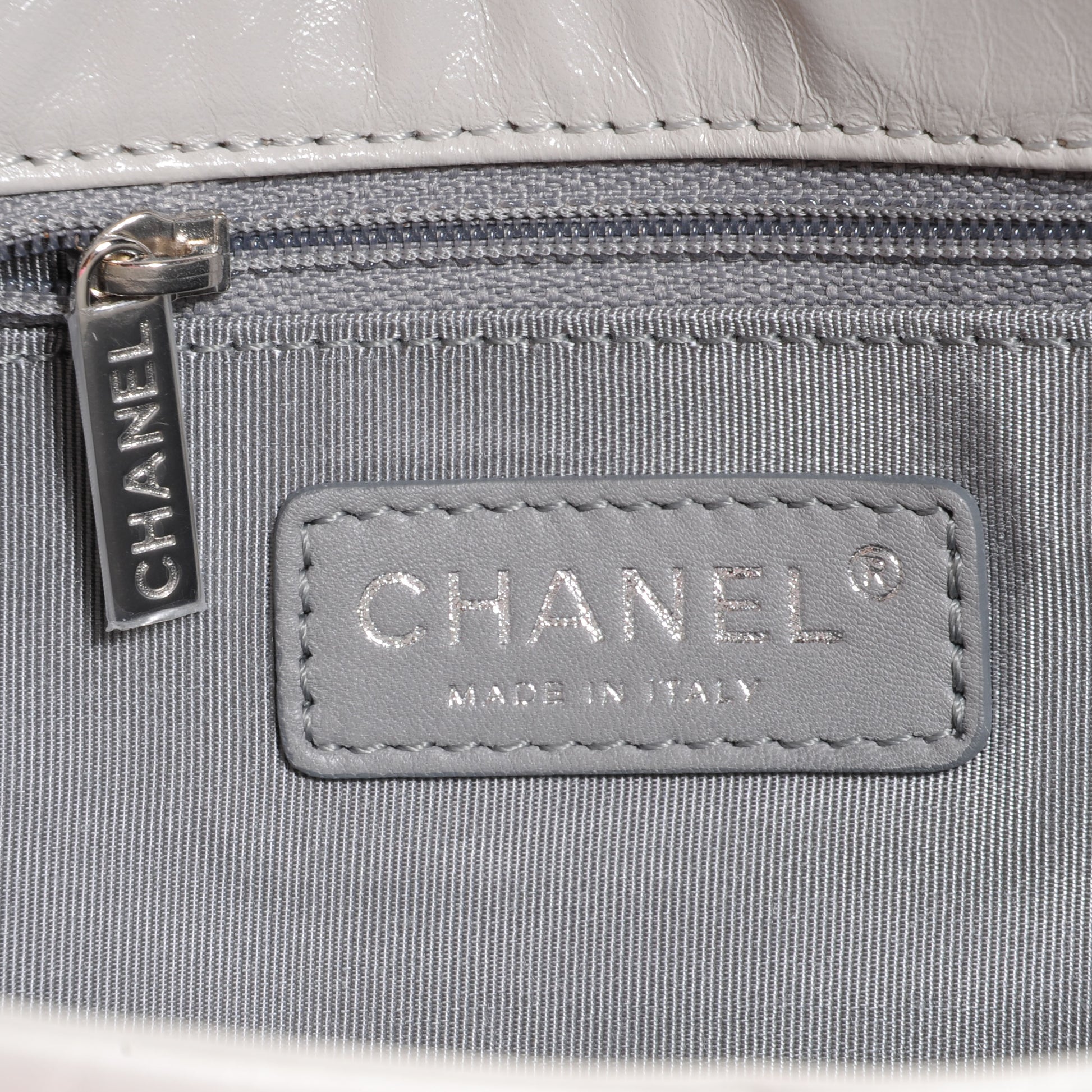 Chanel Lambskin Igloo Single Flap Light Grey 7 of 9