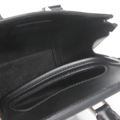 Alexander McQueen Calfskin Studded Mini Heroine Shoulder Bag Black 13 of 16