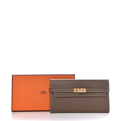 Hermes Epsom Kelly Longue Wallet Etoupe 8 of 8