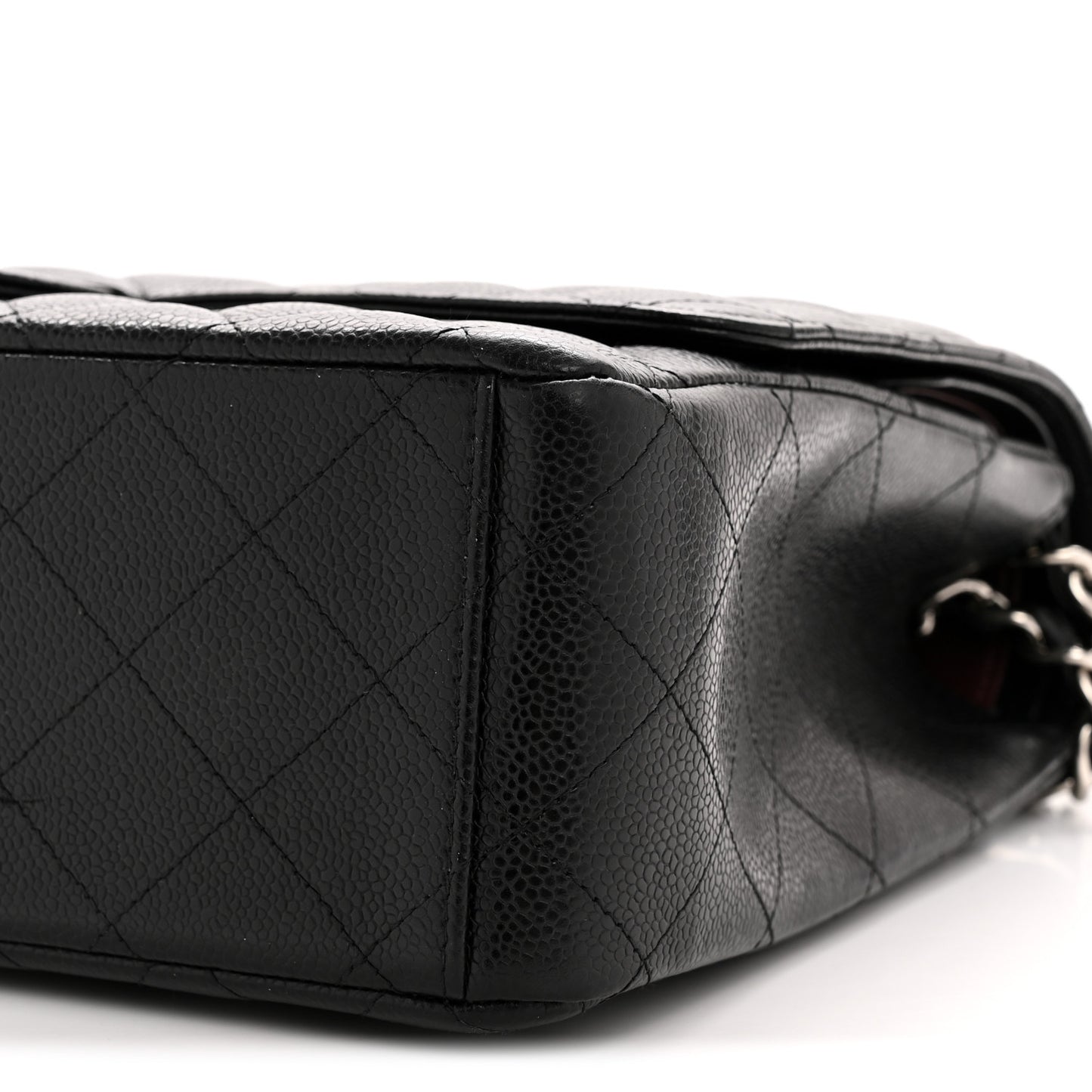 Caviar Quilted Maxi Double Flap Black