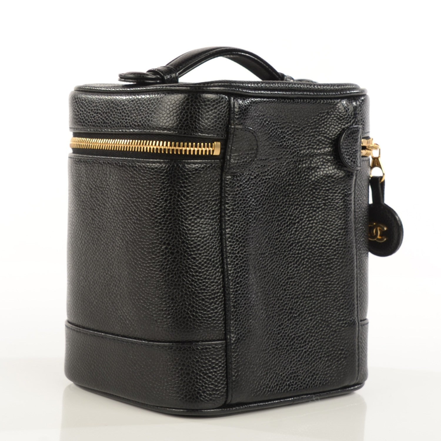 Chanel Caviar Cosmetic Vanity Bag Black 3 of 8