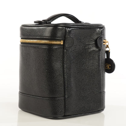 Chanel Caviar Cosmetic Vanity Bag Black 3 of 8