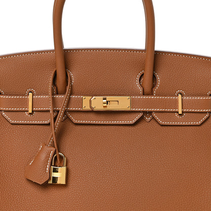 Hermes Togo BIRKIN 30 Gold 8 of 11