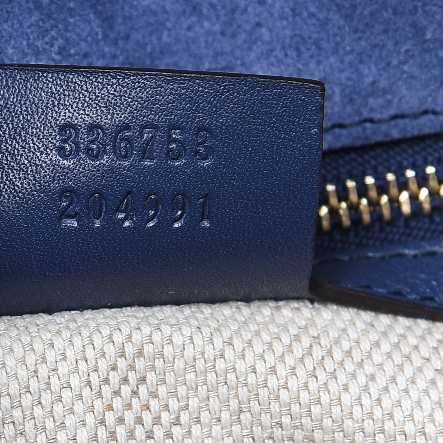 Soft Patent Medium Soho Clutch Uniform Blue
