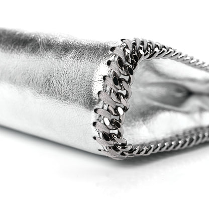 Stella McCartney Metallic Eco Alter Nappa Tiny Falabella Tote Silver 9 of 9