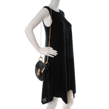 Chloe Grained Lambskin Mini Drew Shoulder Bag Black 2 of 6