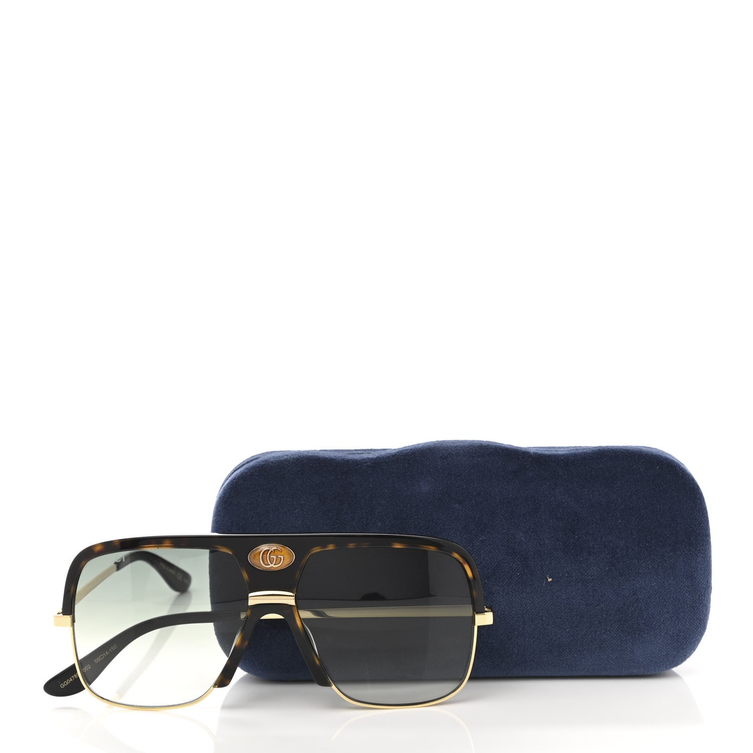 Gucci Aviator Sunglasses GG0478S Havana Black 9 of 9
