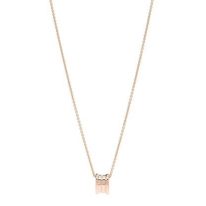 Bulgari 18K Rose Gold B.Zero1 Pendant Necklace 1 of 7