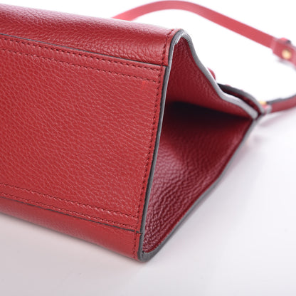 Gucci Calfskin Small GG Marmont Top Handle Bag Vulcanic Red 12 of 14