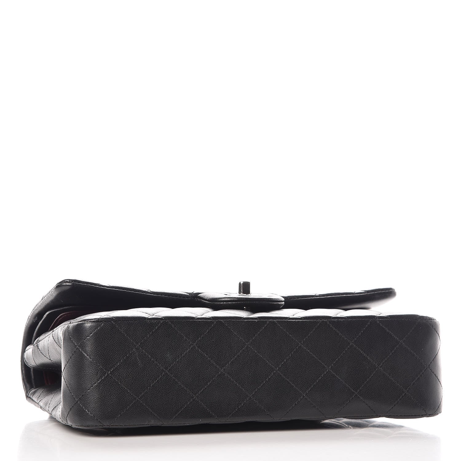 Chanel Lambskin Quilted Medium Double Flap Black 4 of 10