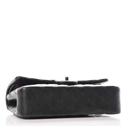 Chanel Lambskin Quilted Medium Double Flap Black 4 of 10