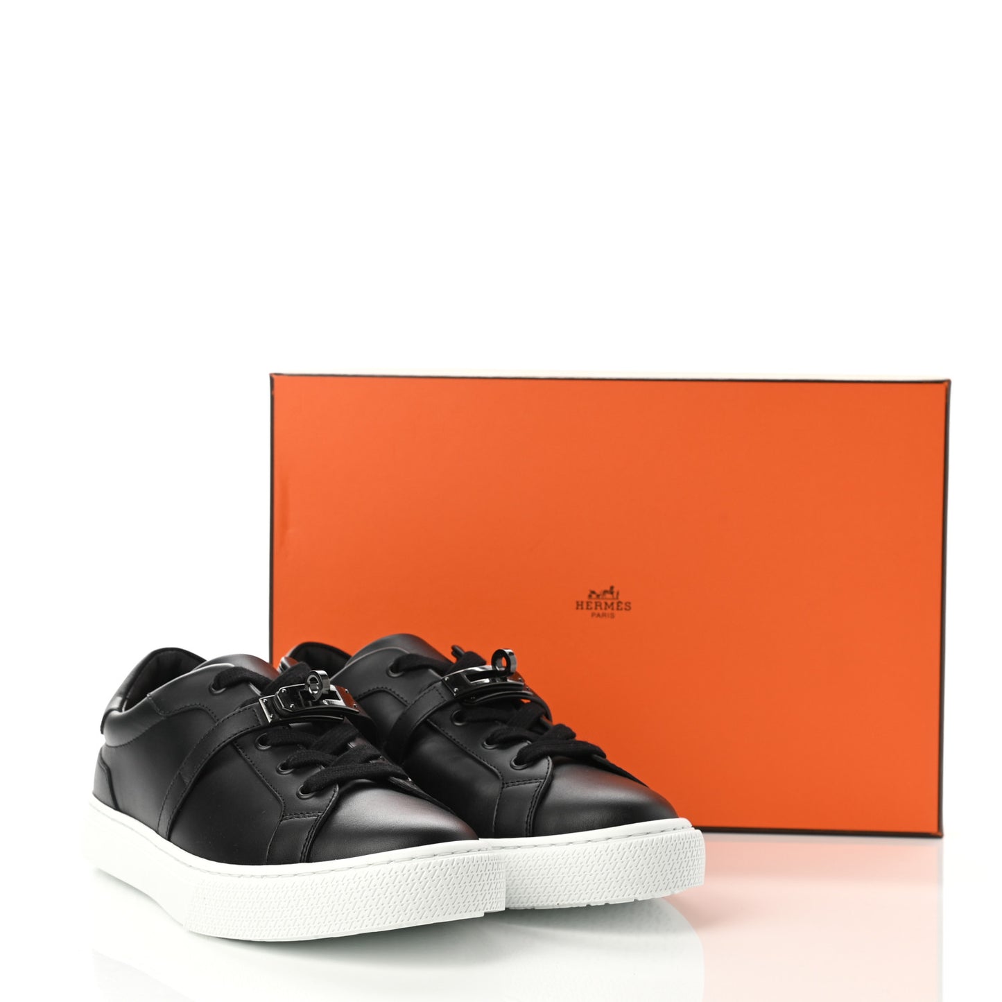 Calfskin Day Sneakers 37 Black