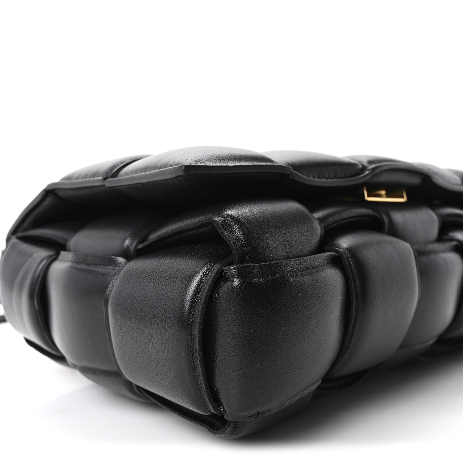Bottega Veneta Nappa Maxi Intreccio Padded Cassette Crossbody Bag Black 8 of 9