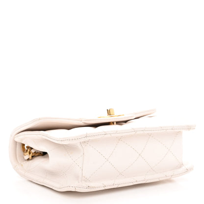 Chanel Caviar Quilted Mini Sweet Classic Flap White 4 of 11