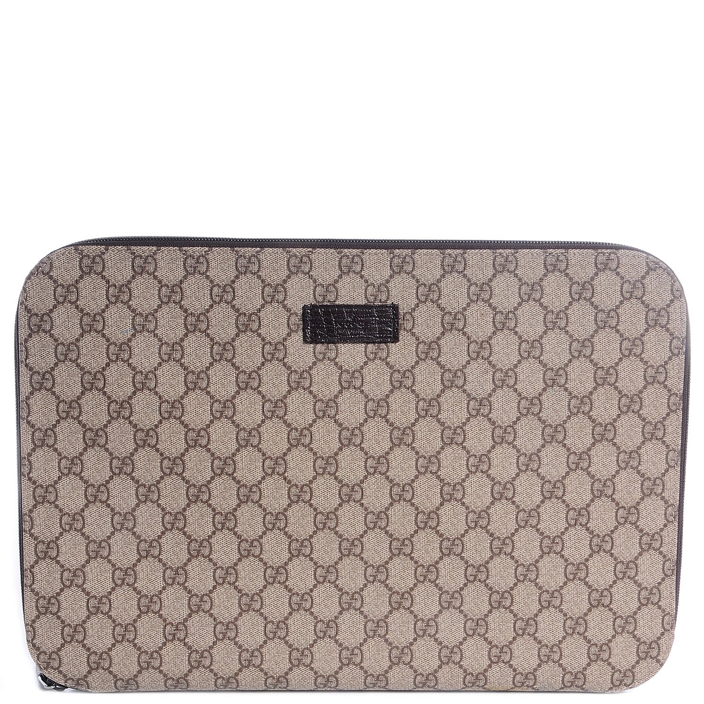 GG Plus Monogram Portfolio Brown