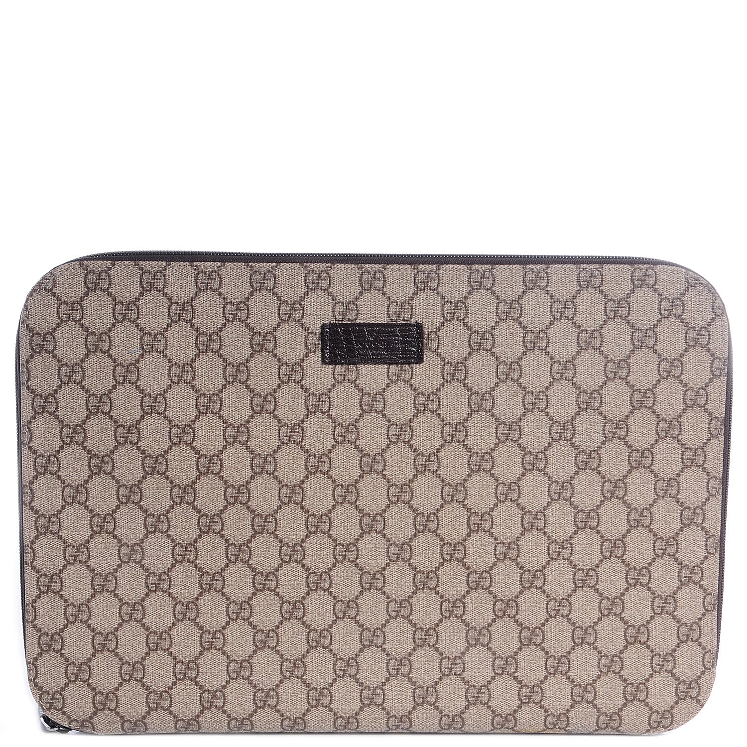 Gucci GG Plus Monogram Portfolio Brown 1 of 9