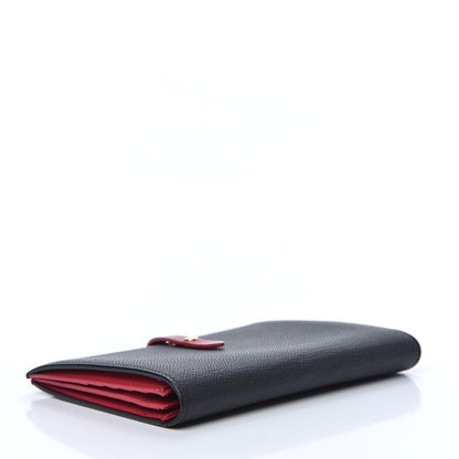 Celine Grained Calfskin Large Multifunction Strap Wallet Black 4 of 6