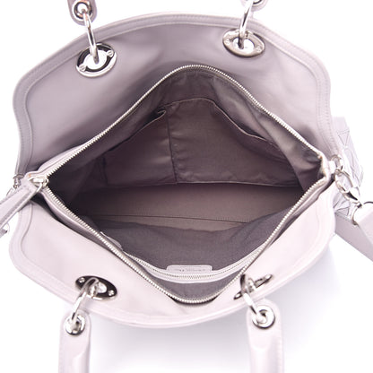 Christian Dior Lambskin Cannage Medium Granville Tote Grey 5 of 15