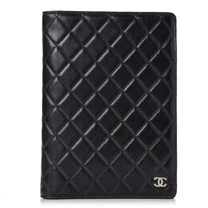 Chanel Lambskin Quilted Large Agenda Cover Black 1 of 9