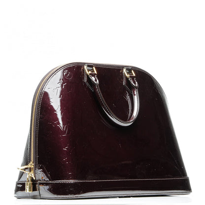 Louis Vuitton Vernis Alma GM Amarante 3 of 8