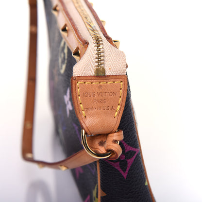 Louis Vuitton Monogram Multicolor Pochette Accessories Black 7 of 15