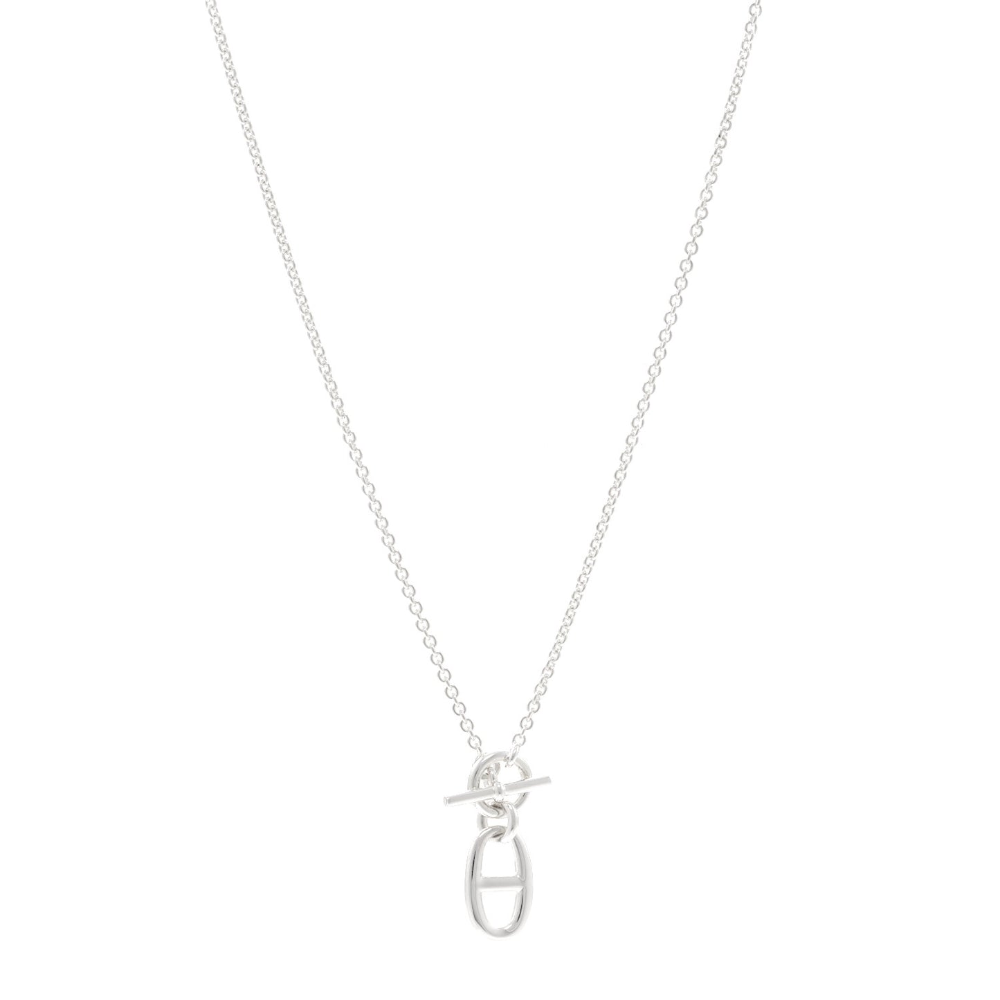 Sterling Silver Amulette Chaine d'Ancre Necklace