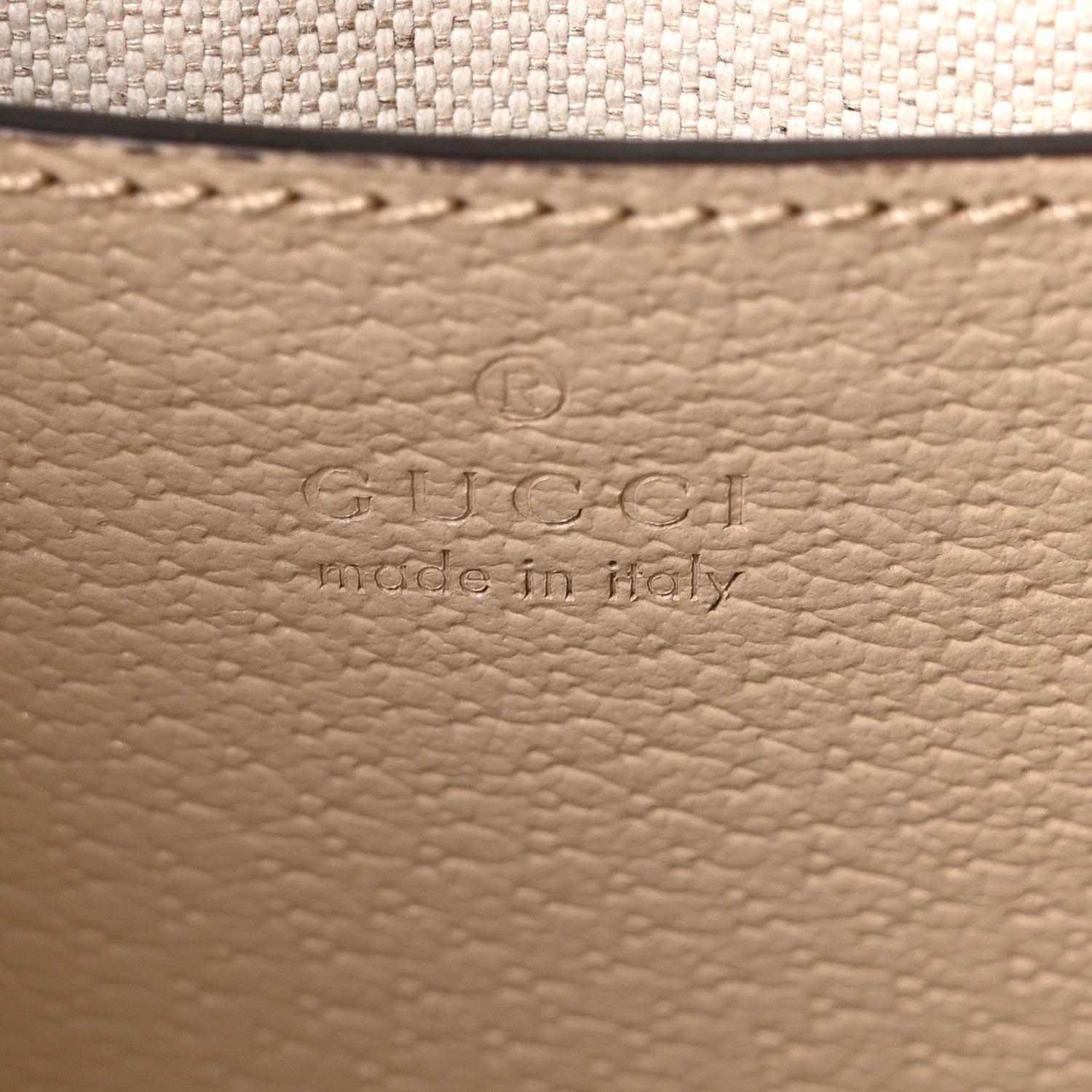 Gucci GG Supreme Monogram Textured Dollar Calfskin Web Small Ophidia Tote Bag Beige Mystic White Oatmeal 6 of 10
