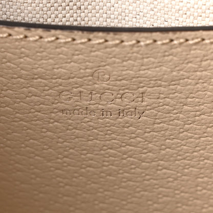 Gucci GG Supreme Monogram Textured Dollar Calfskin Web Small Ophidia Tote Bag Beige Mystic White Oatmeal 6 of 10