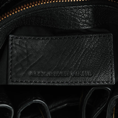 Alexander Wang Pebbled Lambskin Diego Bucket Bag Black Antique Brass Hardware 6 of 8