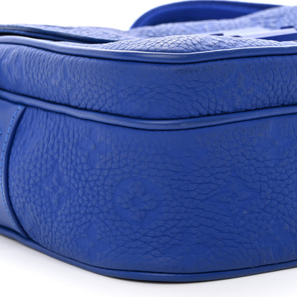 Louis Vuitton Taurillon Monogram S Lock Messenger Blue 8 of 9