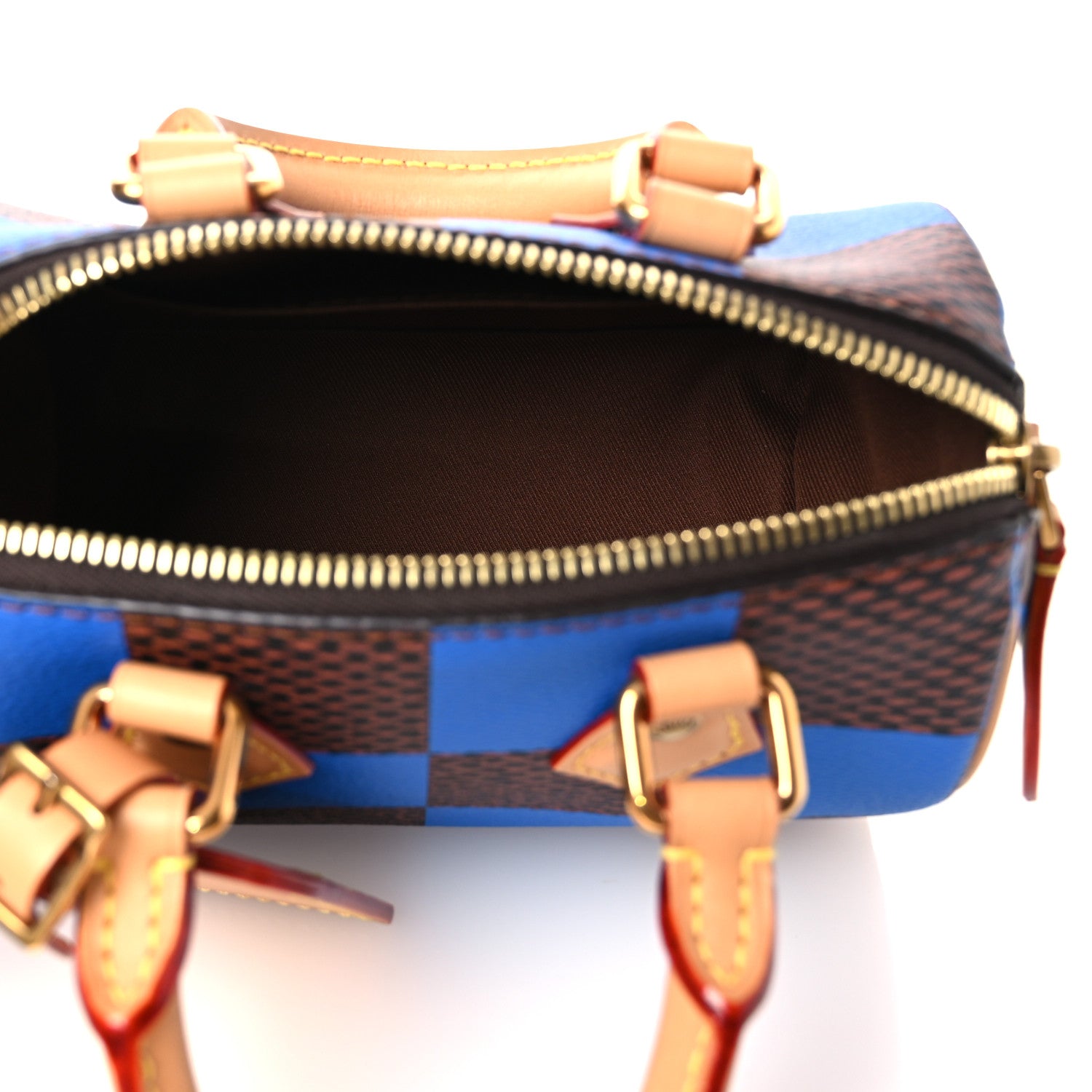 Louis Vuitton Damier Pop Speedy Bandouliere 18 Blue 5 of 10