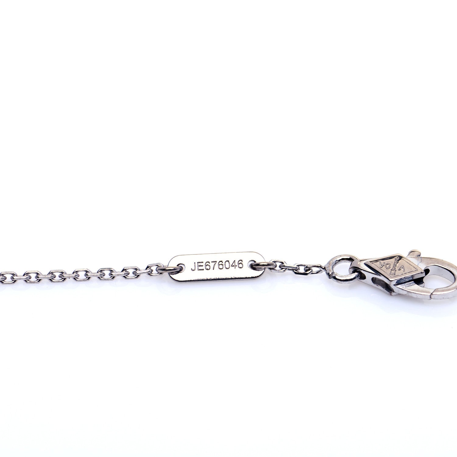 Van Cleef & Arpels 18K White Gold Turquoise Sweet Alhambra Butterfly Bracelet 7 of 8