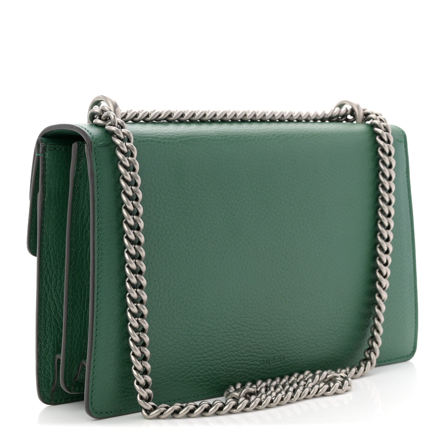 Gucci Pebbled Calfskin Small Dionysus Shoulder Bag Emerald 3 of 12