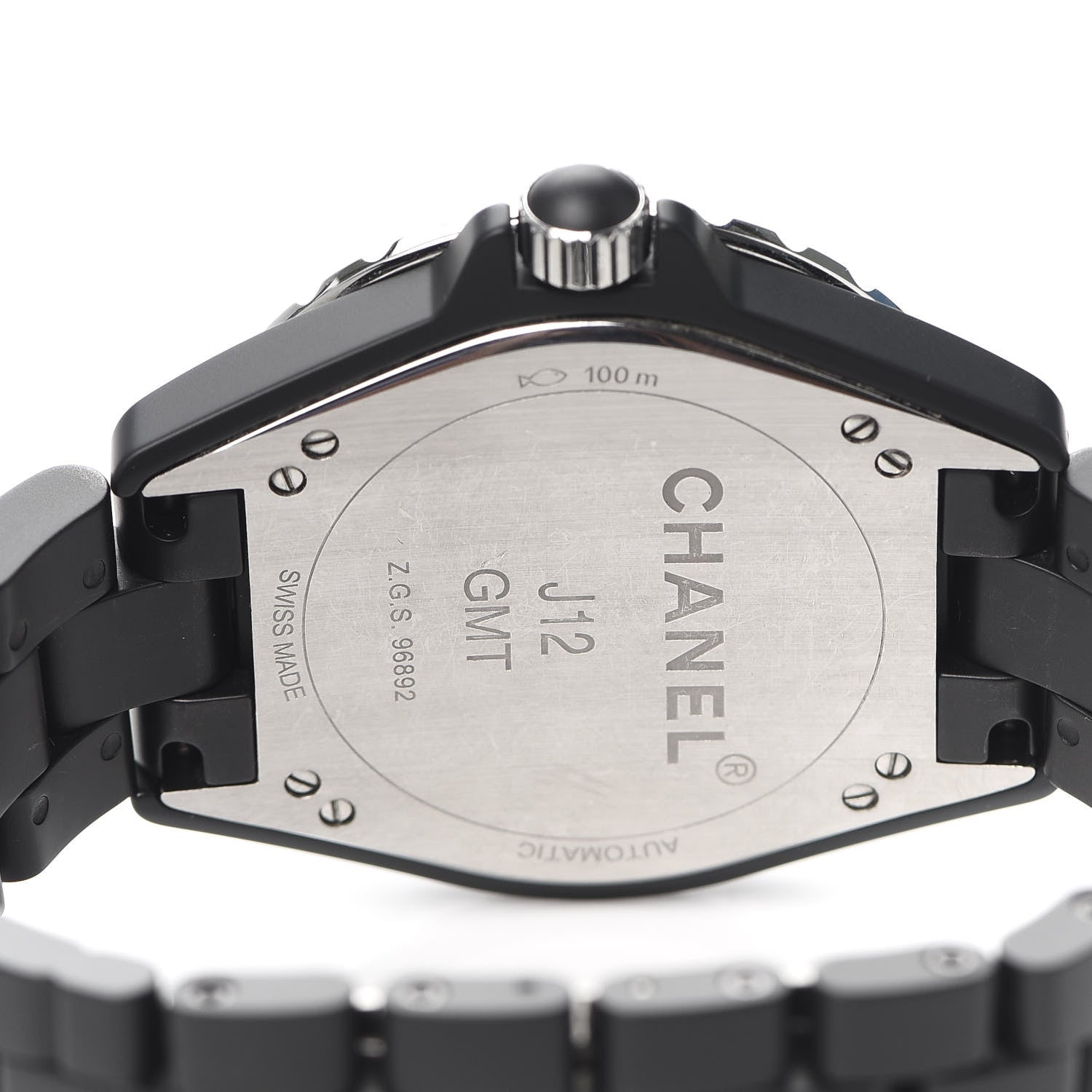 Chanel Stainless Steel Matte Ceramic 41mm J12 GMT Automatic Watch Black 4 of 6