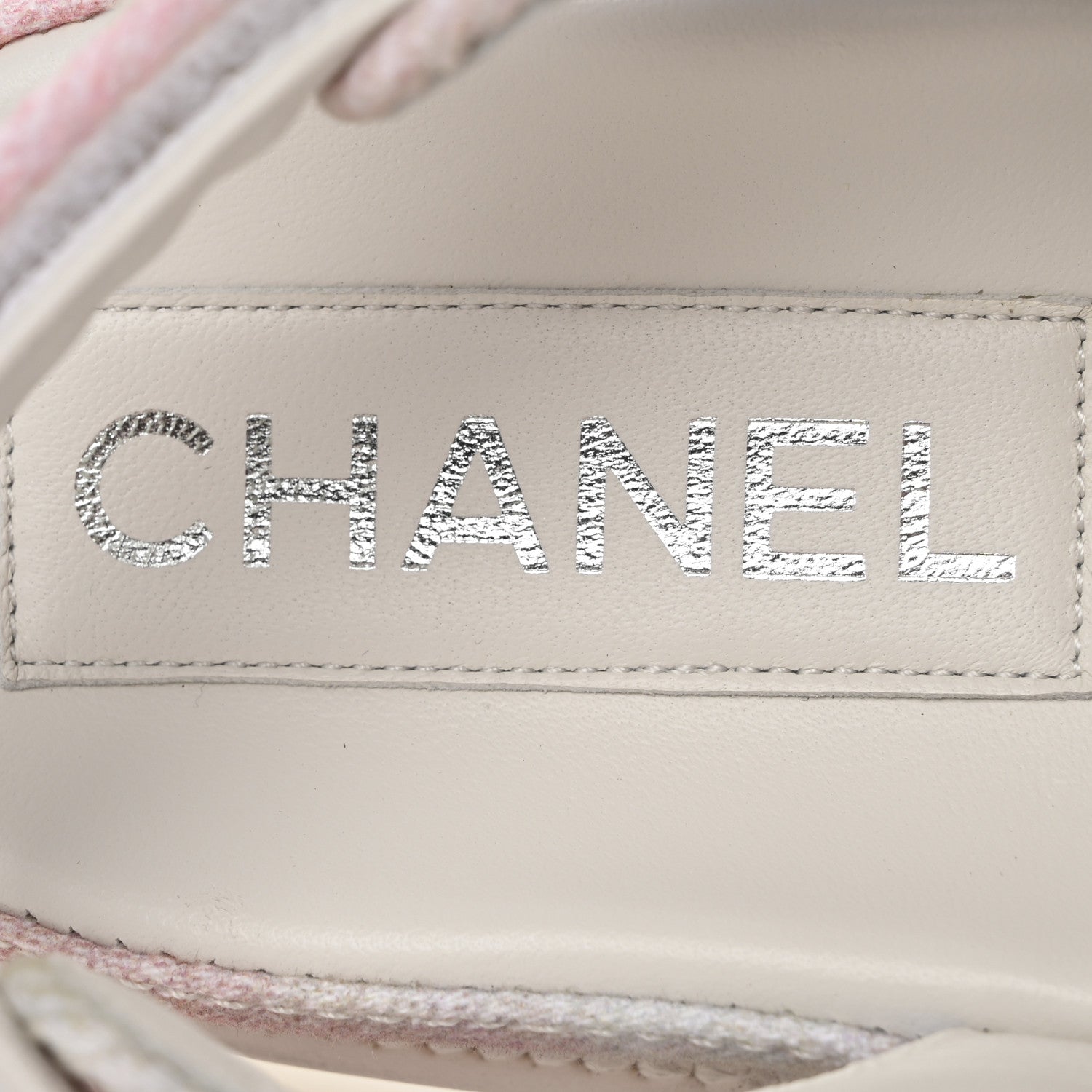 Chanel Printed Fabric Quilted Dad Sandals 36.5 Green Pink Blue 8 of 10