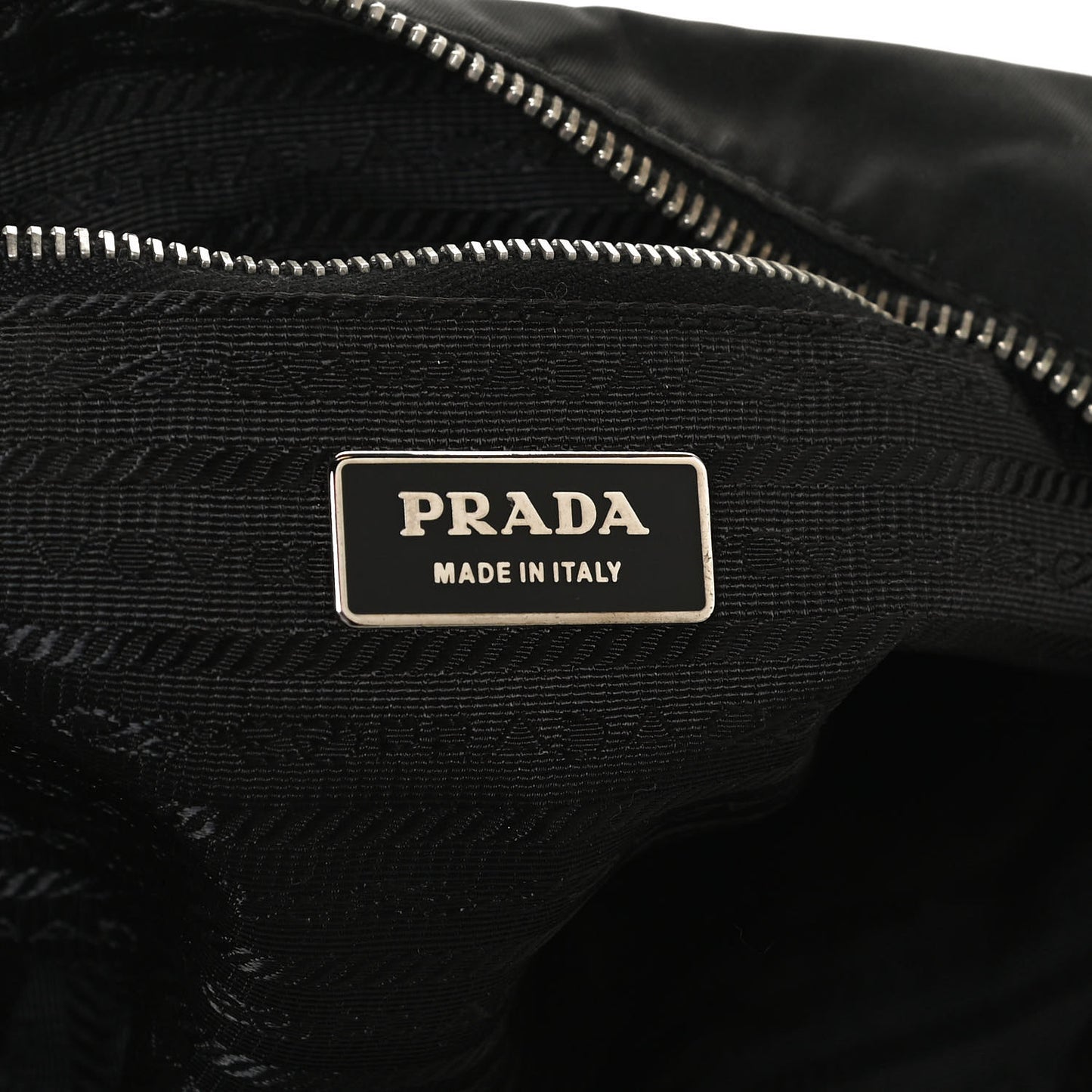 Tessuto Nylon Saffiano Hobo Black