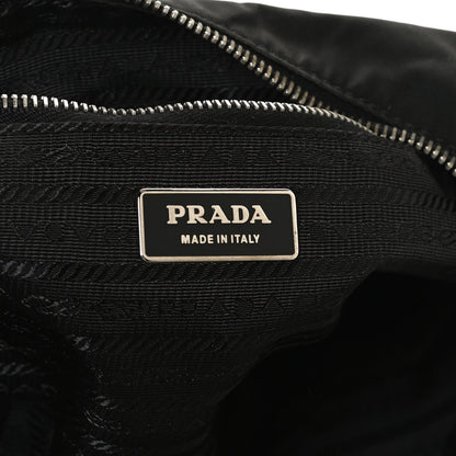 Prada Tessuto Nylon Saffiano Hobo Black 5 of 9