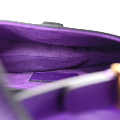 Christian Dior Supple Calfskin Mini Saddle Bag Purple 5 of 10