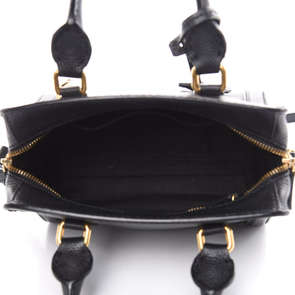 Alexander McQueen Pebbled Calfskin Mini Padlock Tote Black 5 of 12