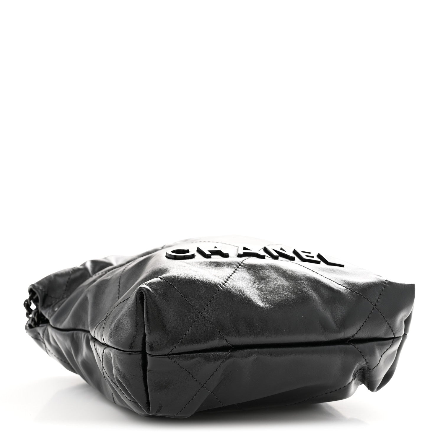 Chanel Shiny Calfskin Quilted Mini Chanel 22 So Black 4 of 11