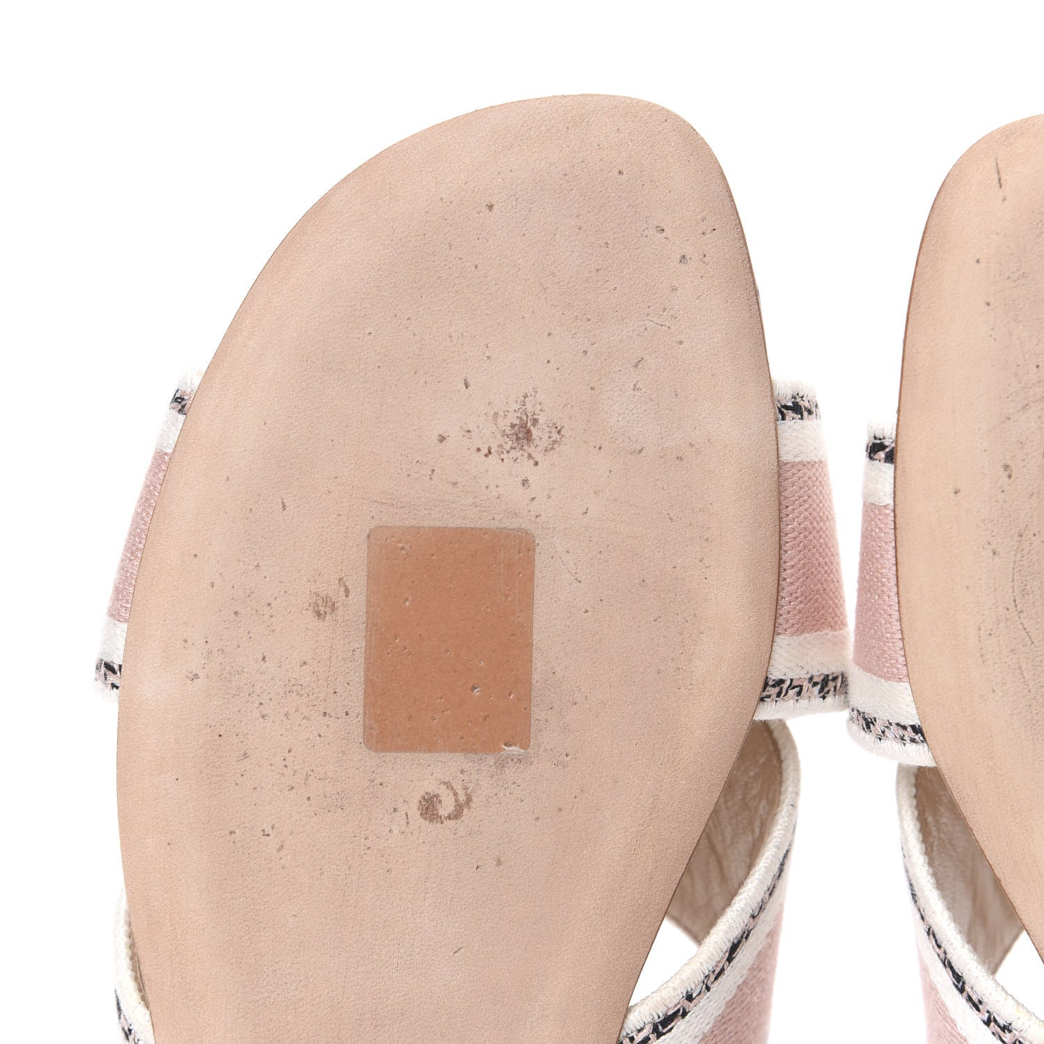 Christian Dior Canvas Rose Mutabilis Embroidered Dway Criss Cross Slide Sandals 37 Multicolor 12 of 12