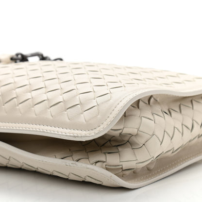 Bottega Veneta Nappa Intrecciato Shoulder Bag White 9 of 10