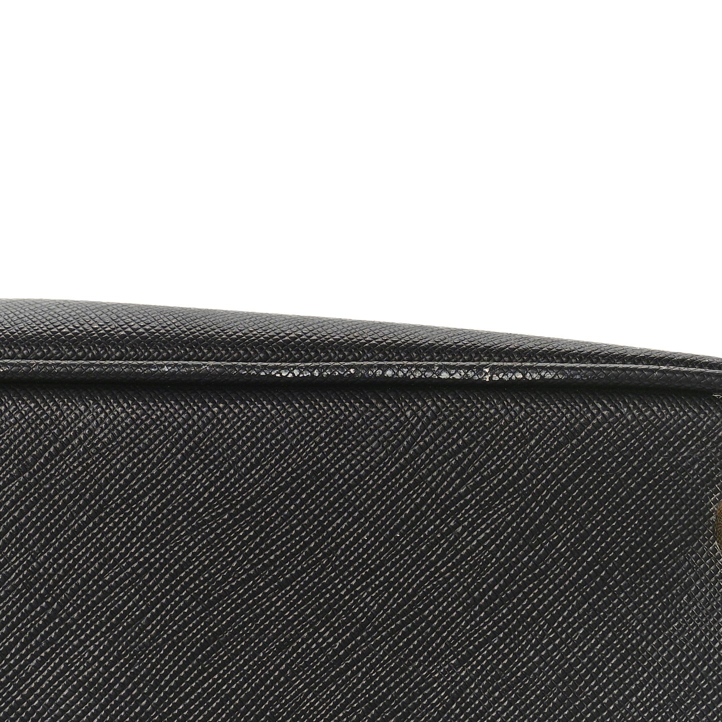 Saffiano Vernice Medium Double Zip Tote Black